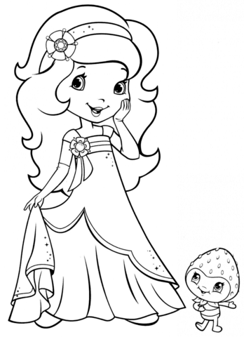 Orange Blossom And Berrykin Coloring Page